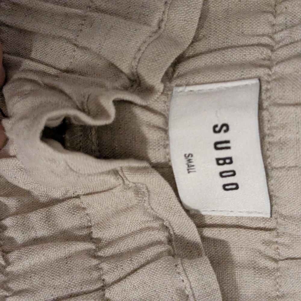 Suboo Beige Ruched Skirt My Consignment - Picture 5 of 6